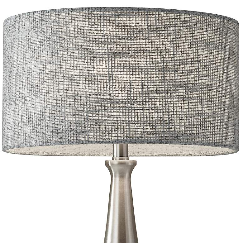 Image 3 Adesso Linda 21 1/2" Brushed Steel Modern Accent Table Lamp more views