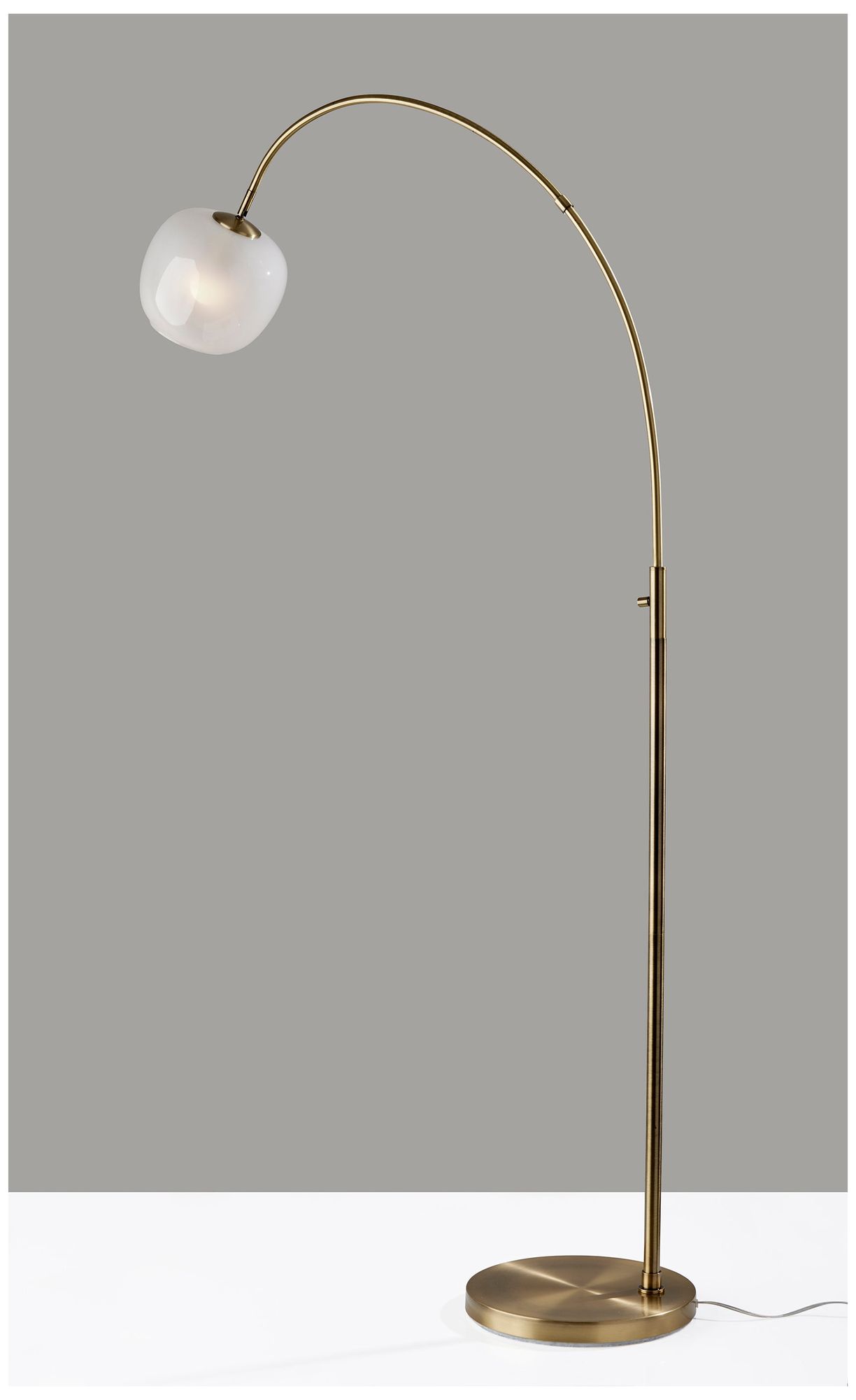 Image 6 Adesso Magnolia Arc Lamp - Antique Brass more views