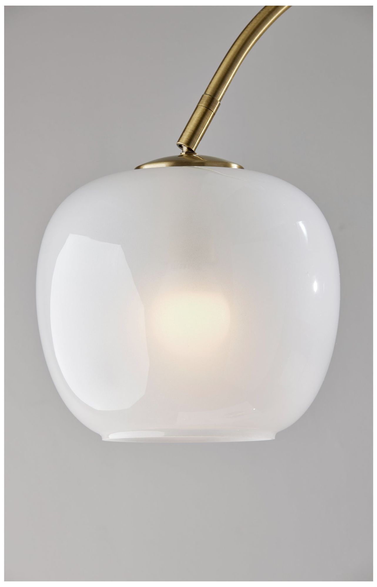 Image 7 Adesso Magnolia Arc Lamp - Antique Brass more views