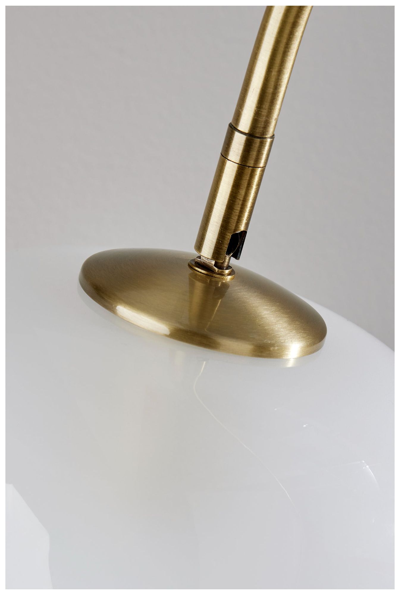 Adesso Magnolia Arc Lamp - Antique Brass