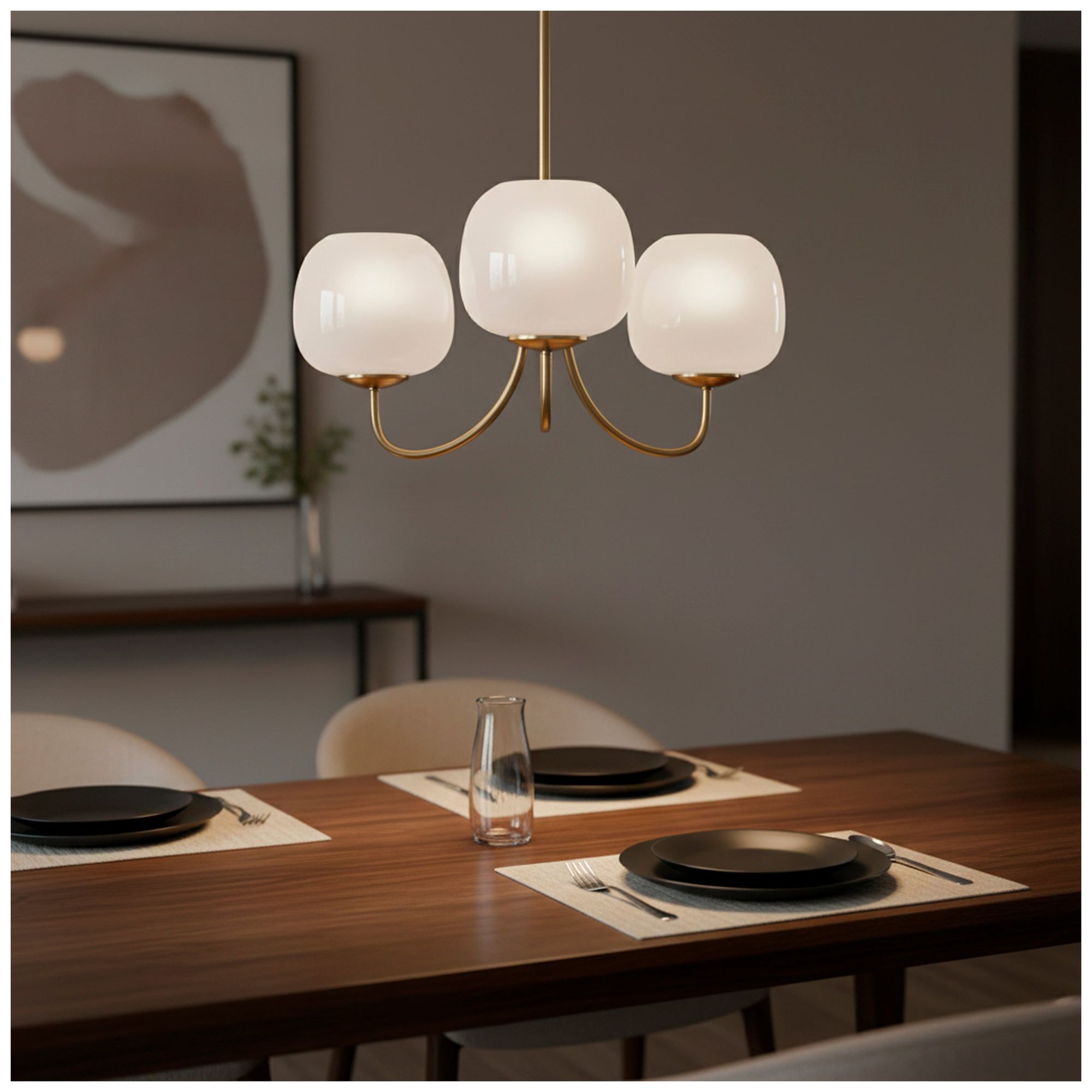 Image 2 Adesso Magnolia Chandelier - Antique Brass more views