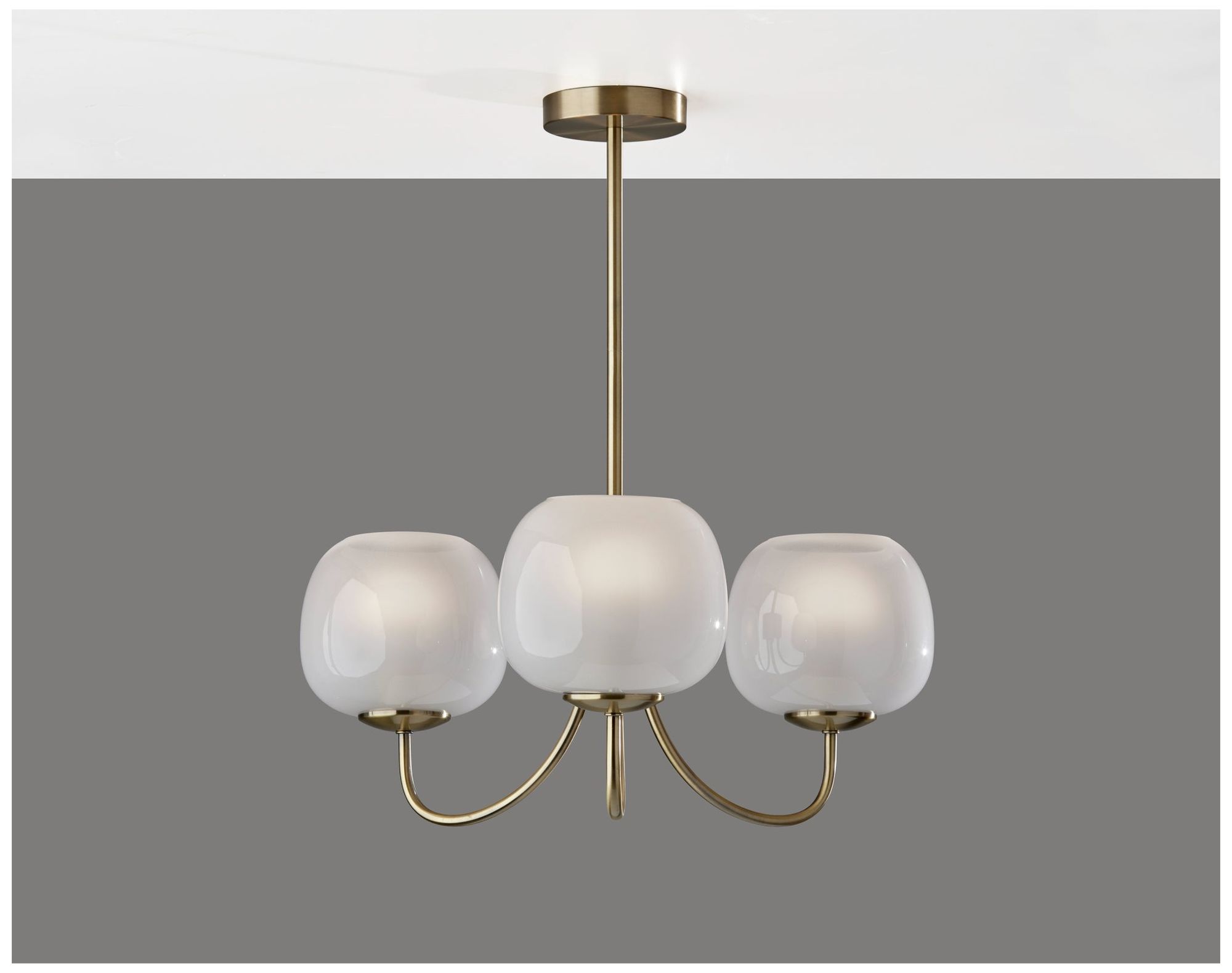 Image 5 Adesso Magnolia Chandelier - Antique Brass more views