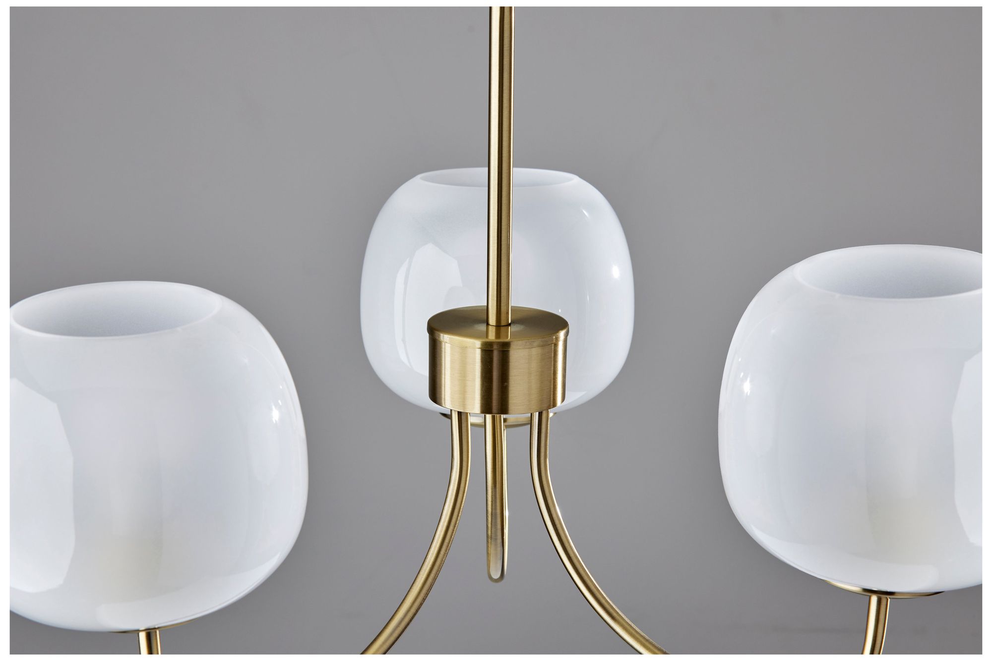 Image 7 Adesso Magnolia Chandelier - Antique Brass more views