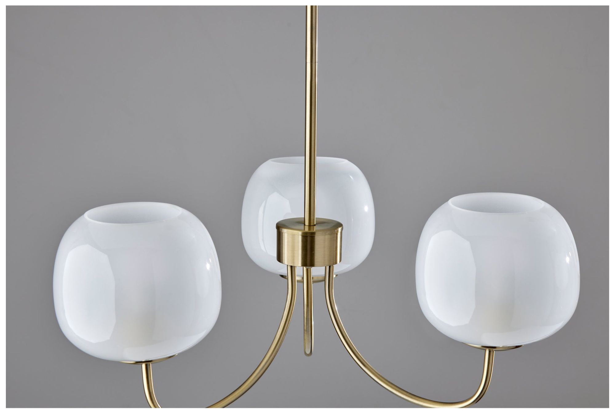 Adesso Magnolia Chandelier - Antique Brass