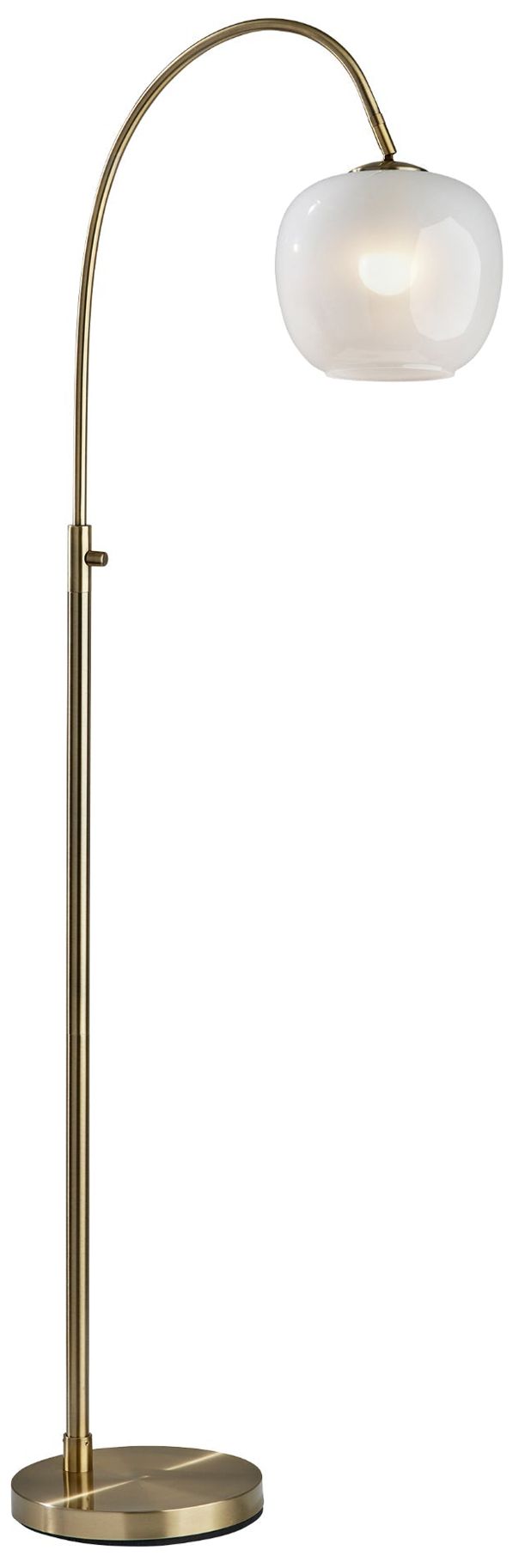 Adesso Magnolia Floor Lamp - Antique Brass
