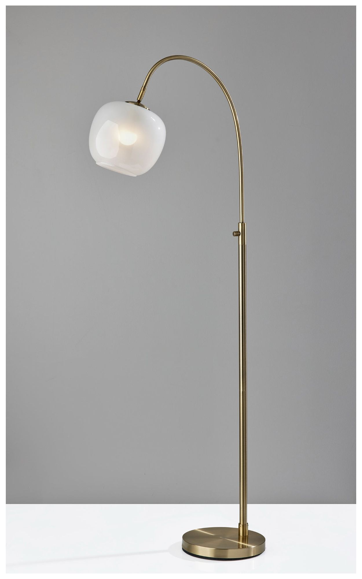 Image 7 Adesso Magnolia Floor Lamp - Antique Brass more views