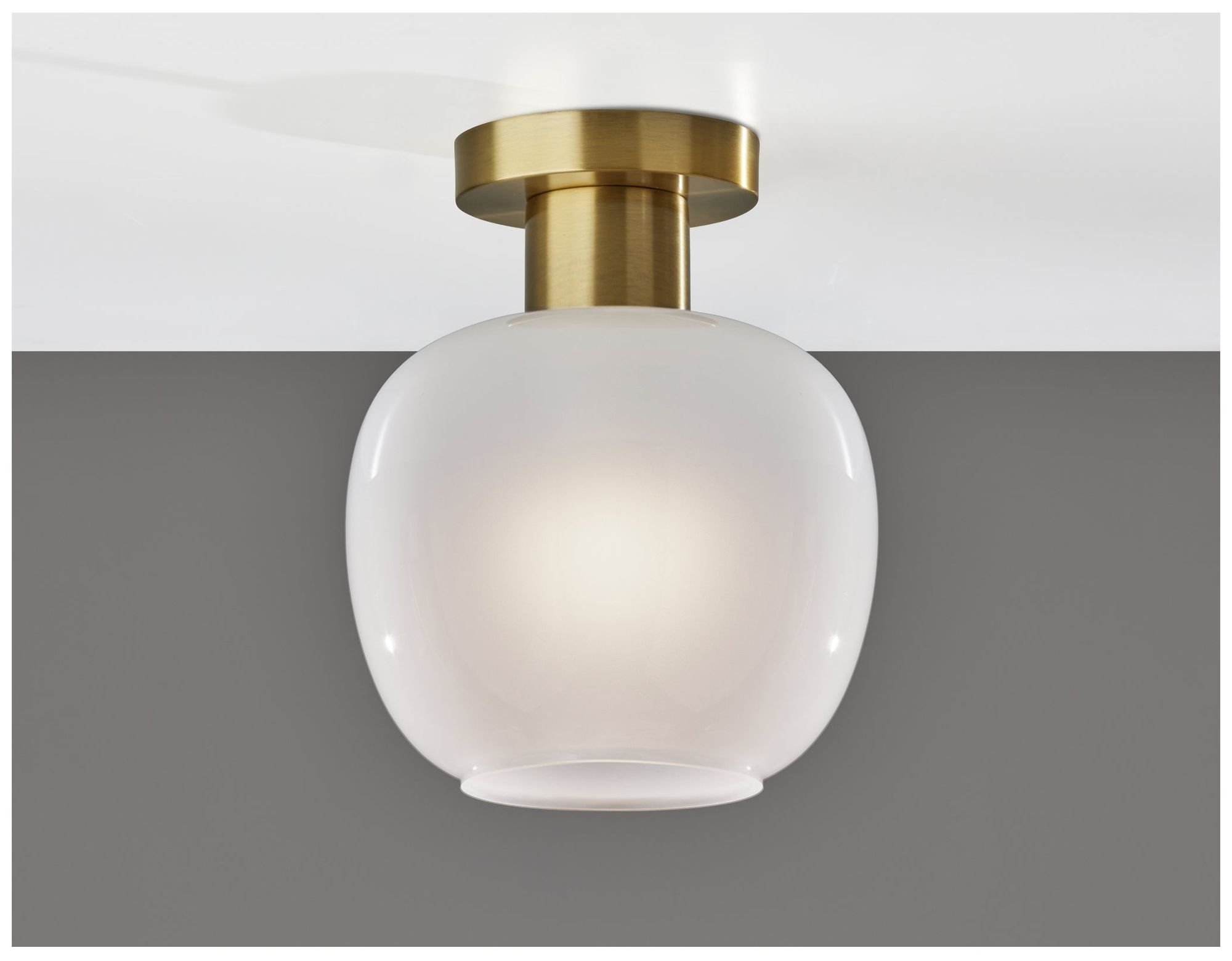 Image 4 Adesso Magnolia Flush Mount - Antique Brass more views