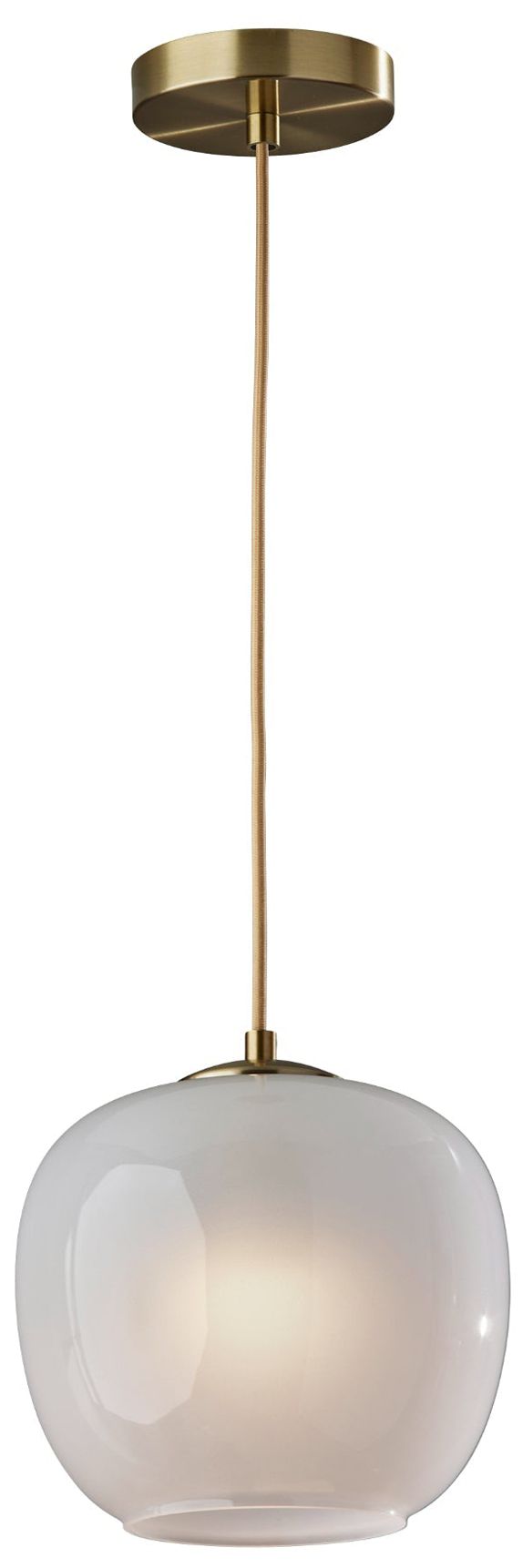 Adesso Magnolia Pendant - Antique Brass
