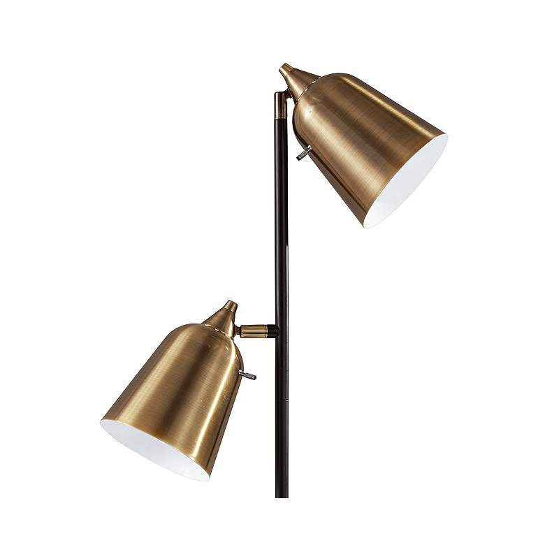 Image 3 Adesso Malcolm 57 1/2" Matte Black Metal 2-Light Modern Floor Lamp more views