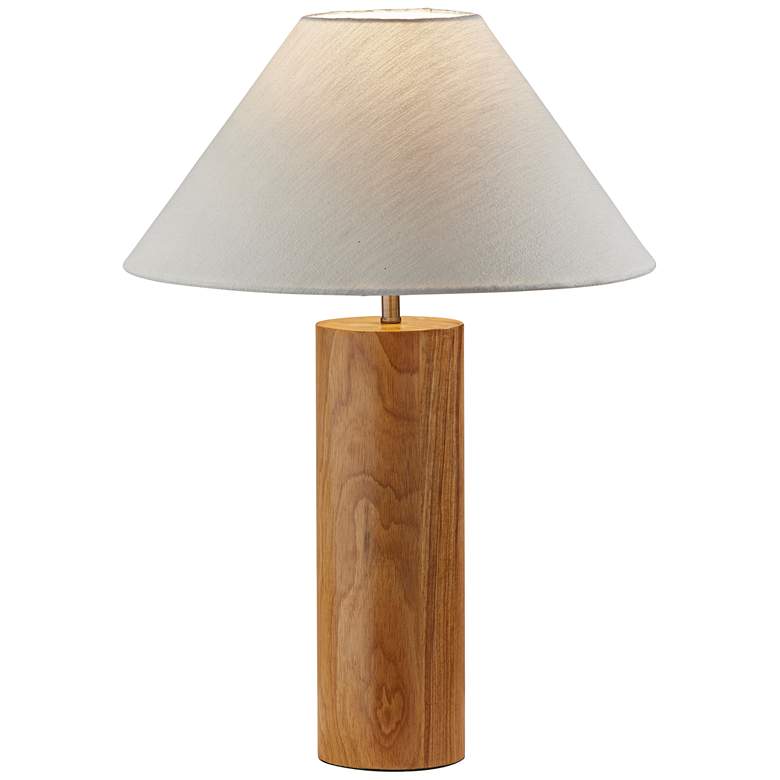 Image 2 Adesso Martin 25 1/2" Modern Natural Oak Wood Column Table Lamp