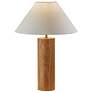 Adesso Martin 25 1/2" Modern Natural Oak Wood Column Table Lamp