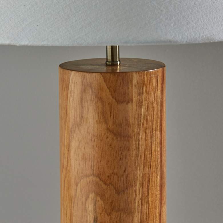 Image 4 Adesso Martin 25 1/2 inch Modern Natural Oak Wood Column Table Lamp more views