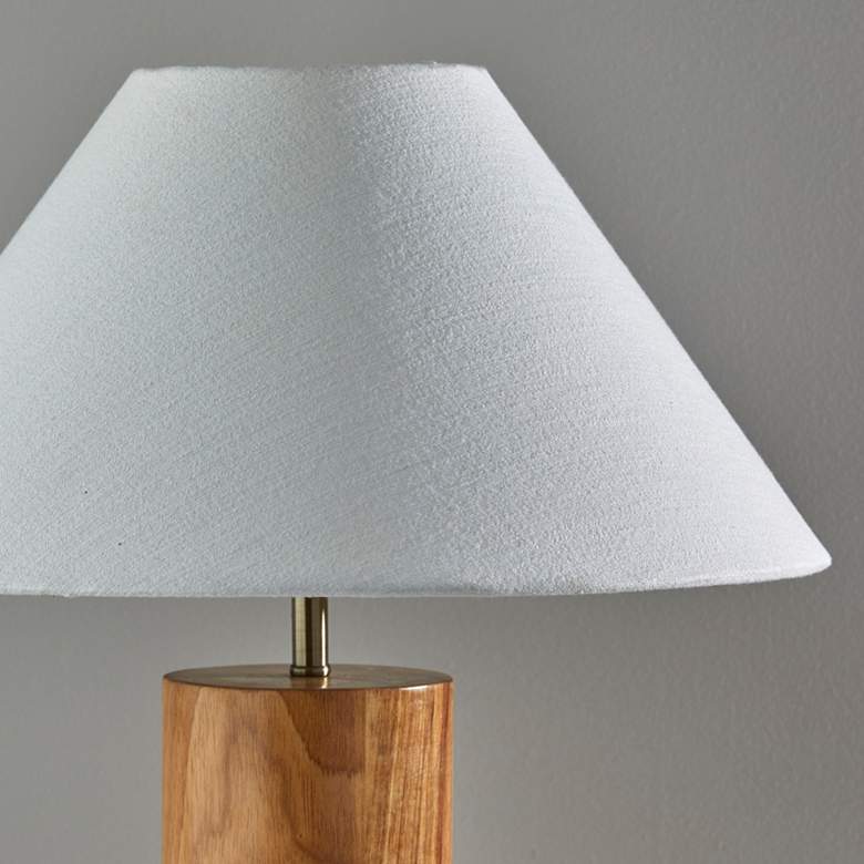Image 5 Adesso Martin 25 1/2" Modern Natural Oak Wood Column Table Lamp more views
