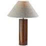 Adesso Martin 25 1/2" Walnut Poplar Wood Column Modern Table Lamp