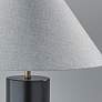 Adesso Martin Black Poplar Modern Wood Column Table Lamp