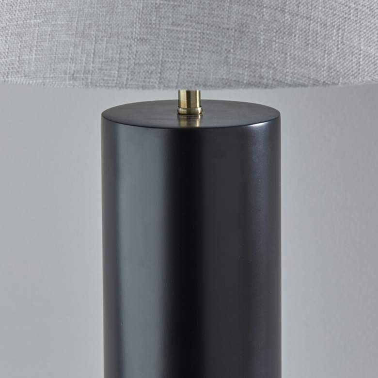 Image 5 Adesso Martin Black Poplar Modern Wood Column Table Lamp more views