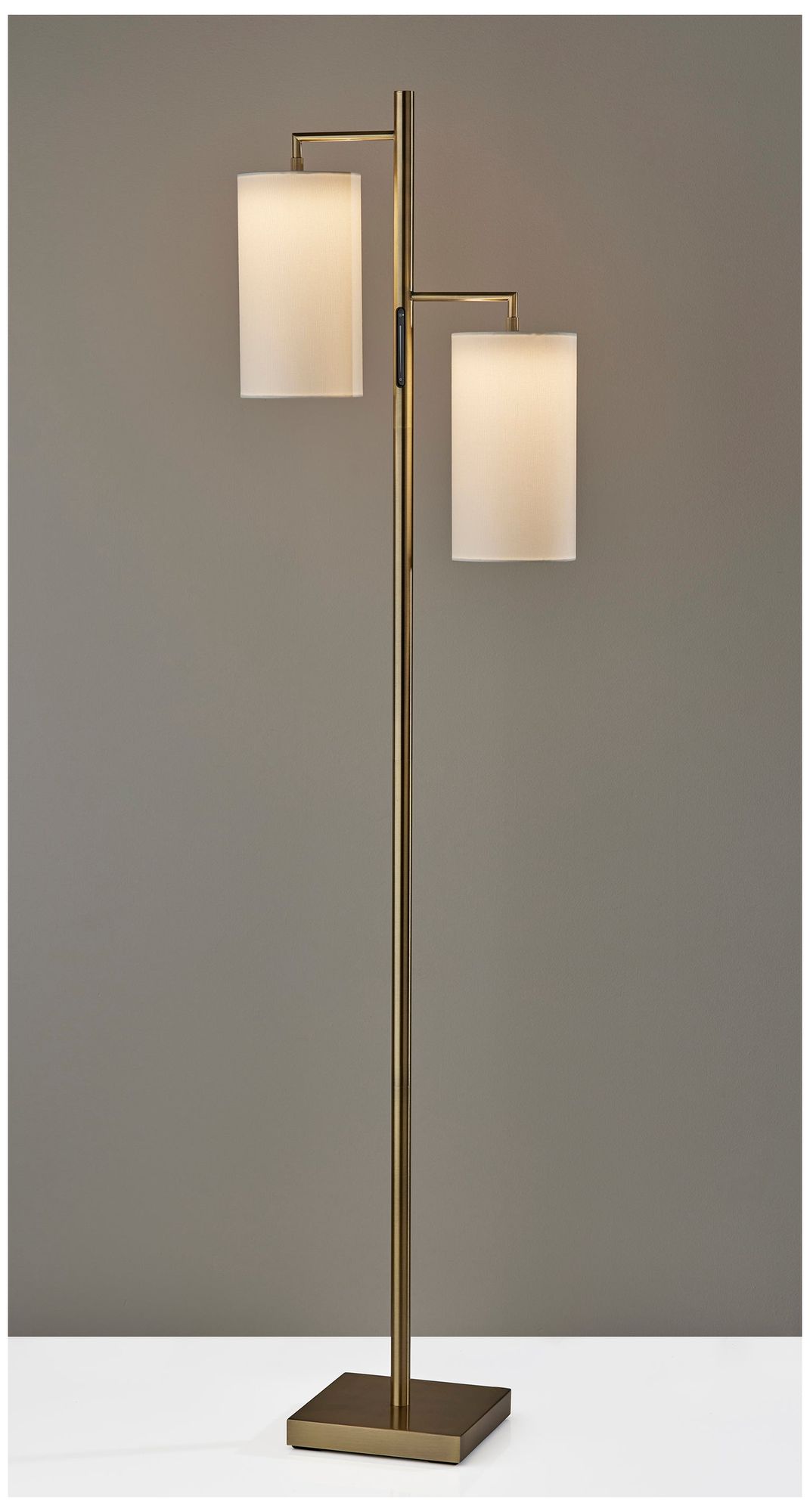 Image 7 Adesso Matilda LED Tree Lamp w. Smart Switch - Antique Brass more views