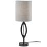 1_Adesso Mayfair 27 1/2" High Modern Black Wood Table Lamp