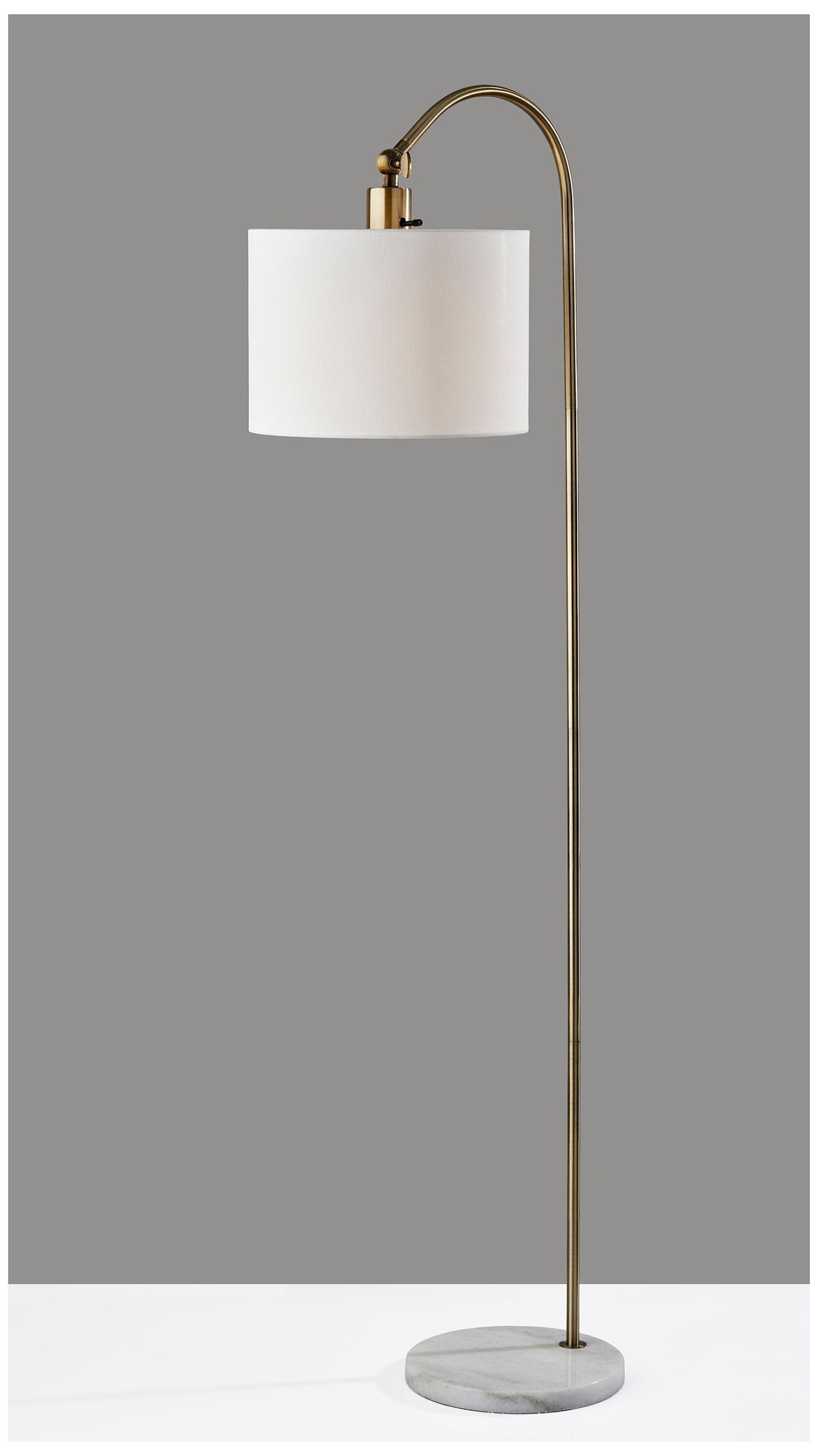Image 3 Adesso Meredith Floor Lamp - Antique Brass more views