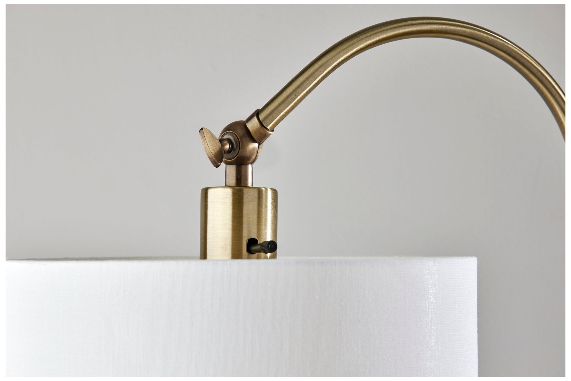 Image 5 Adesso Meredith Floor Lamp - Antique Brass more views