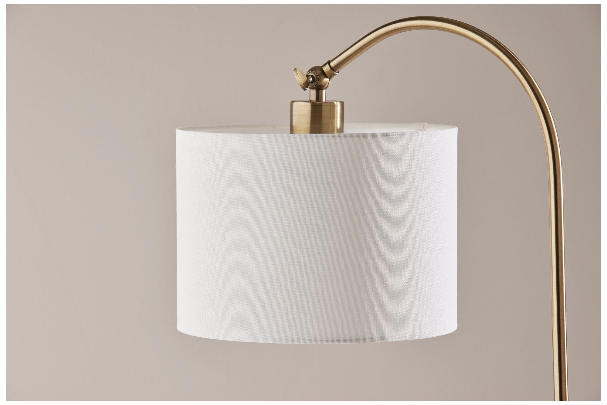 Adesso Meredith Floor Lamp - Antique Brass