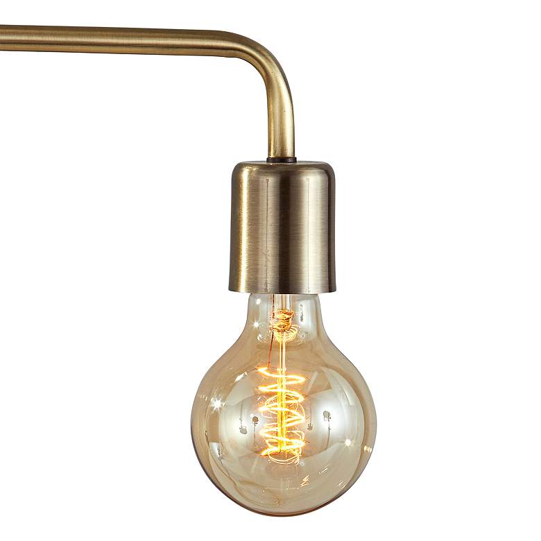 Image 3 Adesso Morgan 16 1/2" Antique Brass Industrial Modern Accent Lamp more views