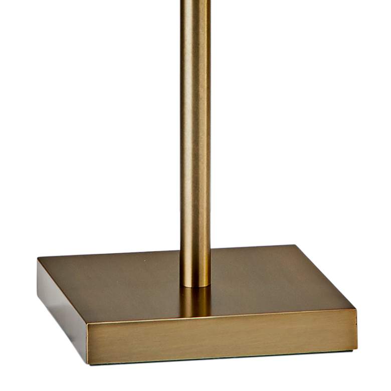 Image 2 Adesso Murphy 71 inch High Glass and Brass Modern Torchiere Floor Lamp more views