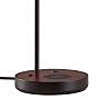 Adesso Oliver 19 1/2" Black Accent Table Lamp with Qi Charging Pad
