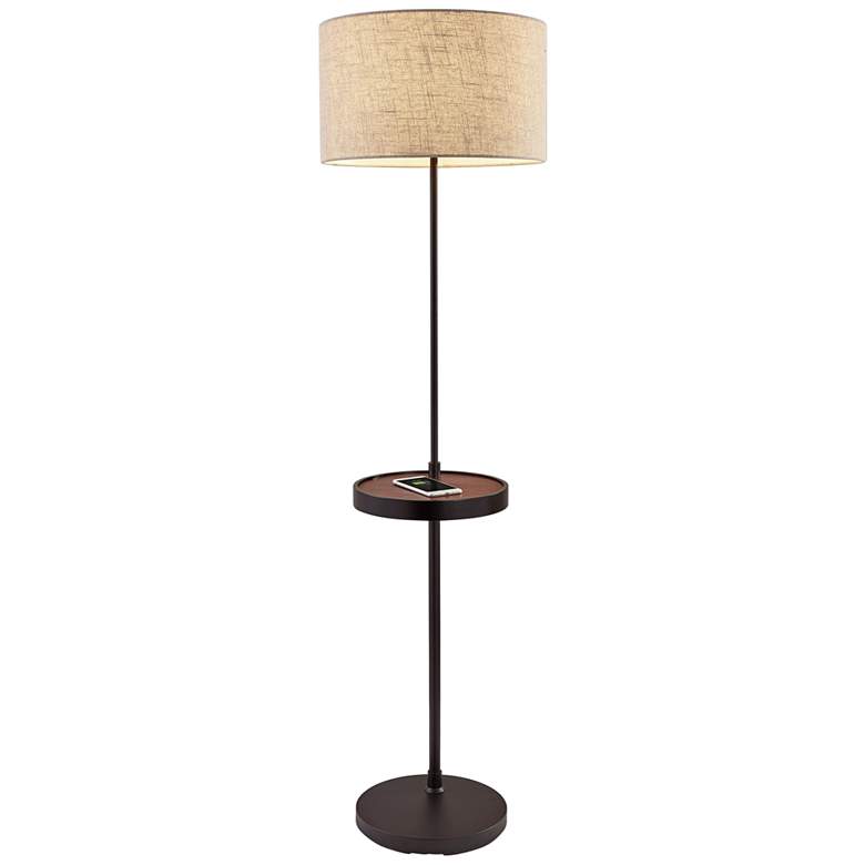 Image 6 Adesso Oliver 63 1/2" USB Tray Table Floor Lamp with Wireless Charger more views
