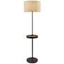 Adesso Oliver 63 1/2" USB Tray Table Floor Lamp with Wireless Charger in scene