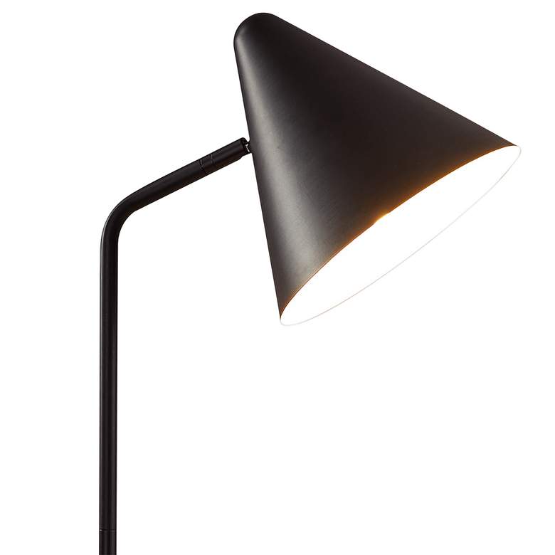 Image 2 Adesso Oliver Modern Floor Lamp with Wireless Charging, USB, and Tray Table more views