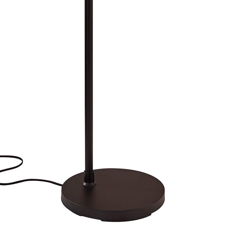 Image 3 Adesso Oliver Modern Floor Lamp with Wireless Charging, USB, and Tray Table more views