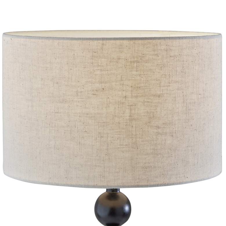 Image 2 Adesso Orchard 28 1/4" Modern Black Wood Buffet Table Lamp more views