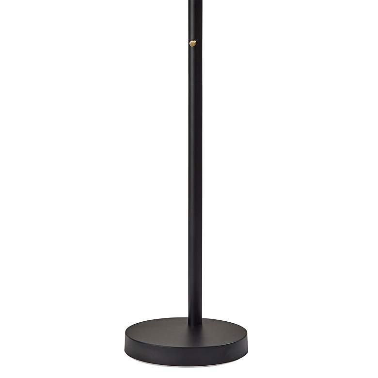 Image 4 Adesso Oscar 82" High Black and Antique Brass 3-Arm Arc Floor Lamp more views