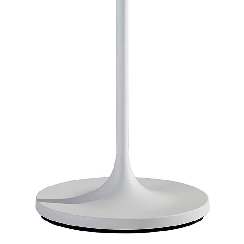 Image 4 Adesso Oslo 60" Matte White Metal and Paper Shade Modern Floor Lamp more views