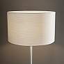 Adesso Oslo 60" Matte White Metal and Paper Shade Modern Floor Lamp