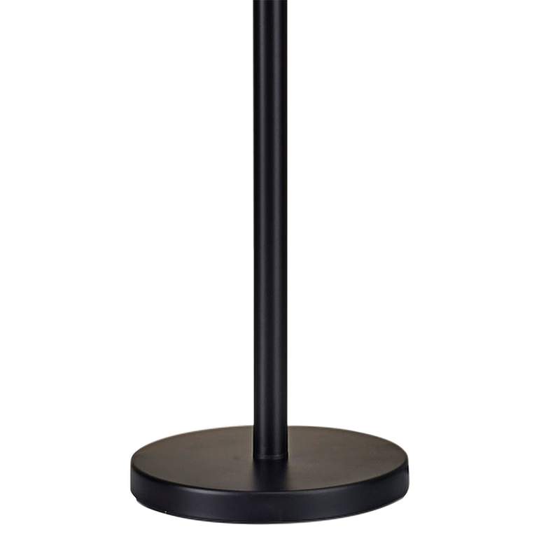 Image 4 Adesso Piedmont 71 inch Black Torchiere Floor Lamp with Reading Light more views