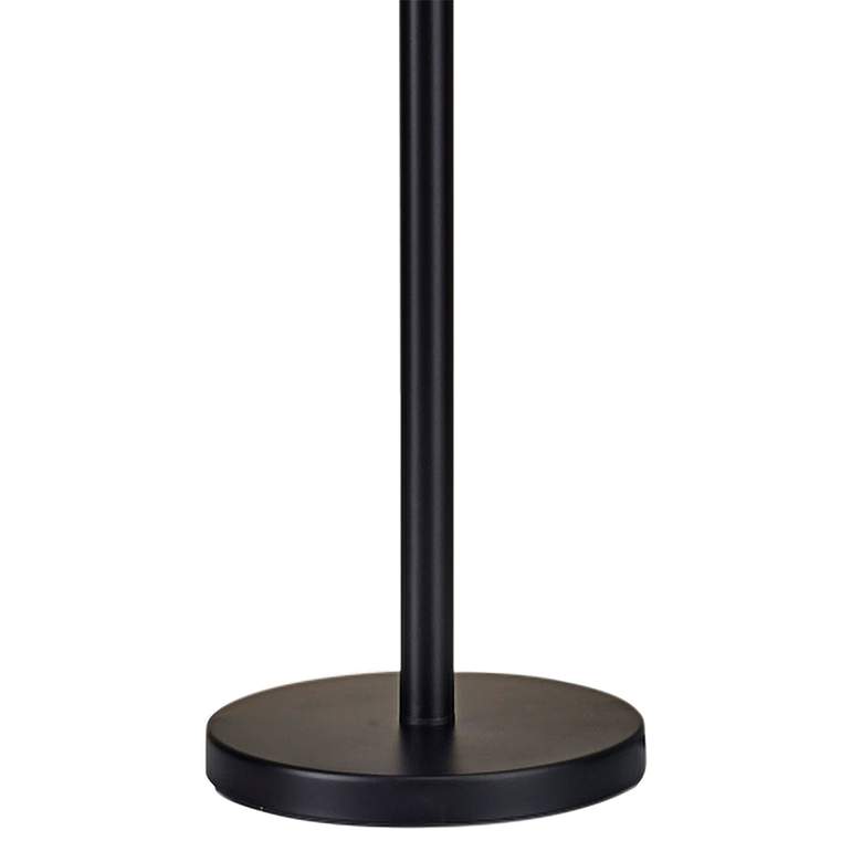 Image 4 Adesso Piedmont 71" Black Torchiere Floor Lamp with Reading Light more views