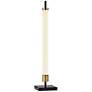 Adesso Piper 30" Black and Brass LED Accent Table Lamp