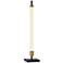 Adesso Piper 30" Black and Brass LED Accent Table Lamp