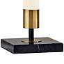 Adesso Piper 30" Black and Brass LED Accent Table Lamp