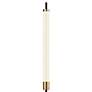 Adesso Piper 72" High Black and Brass Modern LED Floor Lamp