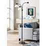 1_Adesso Presley 69" Black Nickel Metal 3-Arm Gooseneck Floor Lamp