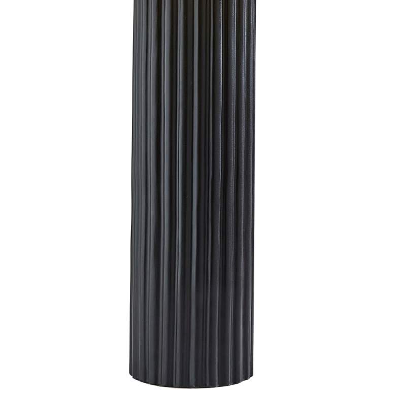 Image 5 Adesso Primrose 28 3/4" High Modern Black Ribbed Ceramic Table Lamp more views