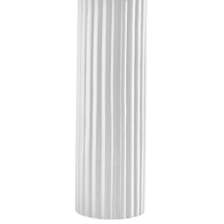 Image 3 Adesso Primrose 28 3/4" White Ribbed Ceramic Table Lamp more views