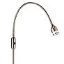 Adesso Prospect Brushed Steel Adjustable Flex Arm Gooseneck LED Floor Lamp