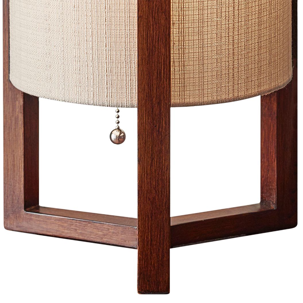 Image 4 Adesso Quinn 17" High Wood Tripod Leg Modern Accent Table Lamp more views