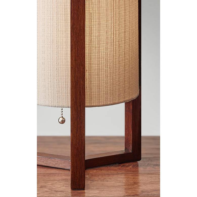 Image 5 Adesso Quinn 17 inch High Wood Tripod Leg Modern Accent Table Lamp more views