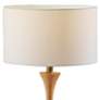 3_Adesso Rebecca 26" High Modern Natural Rubber-Wood Table Lamp more views