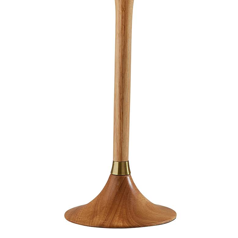 Image 4 Adesso Rebecca 26" High Modern Natural Rubber-Wood Table Lamp more views